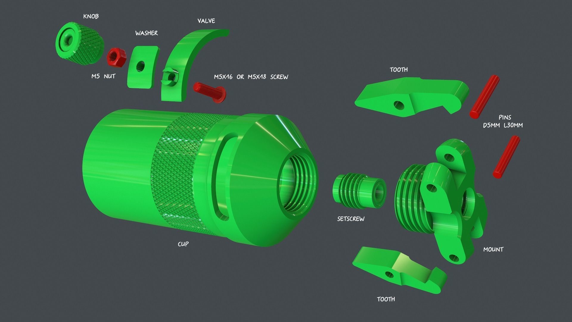 SMLE Mills grenade cup discharger 3D print model_2