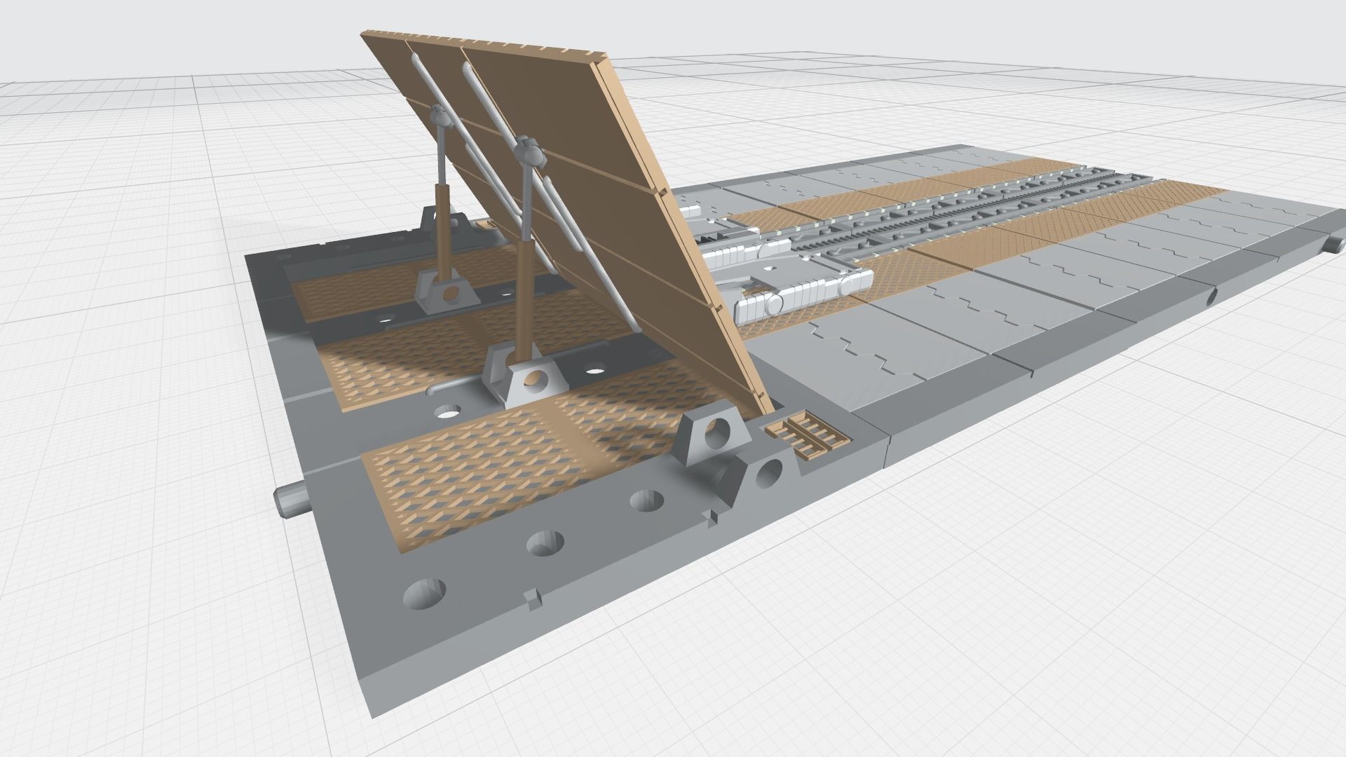 -MHB03F- Mecha Hangar Bay 03 Launcher Fixture 3D print model_7