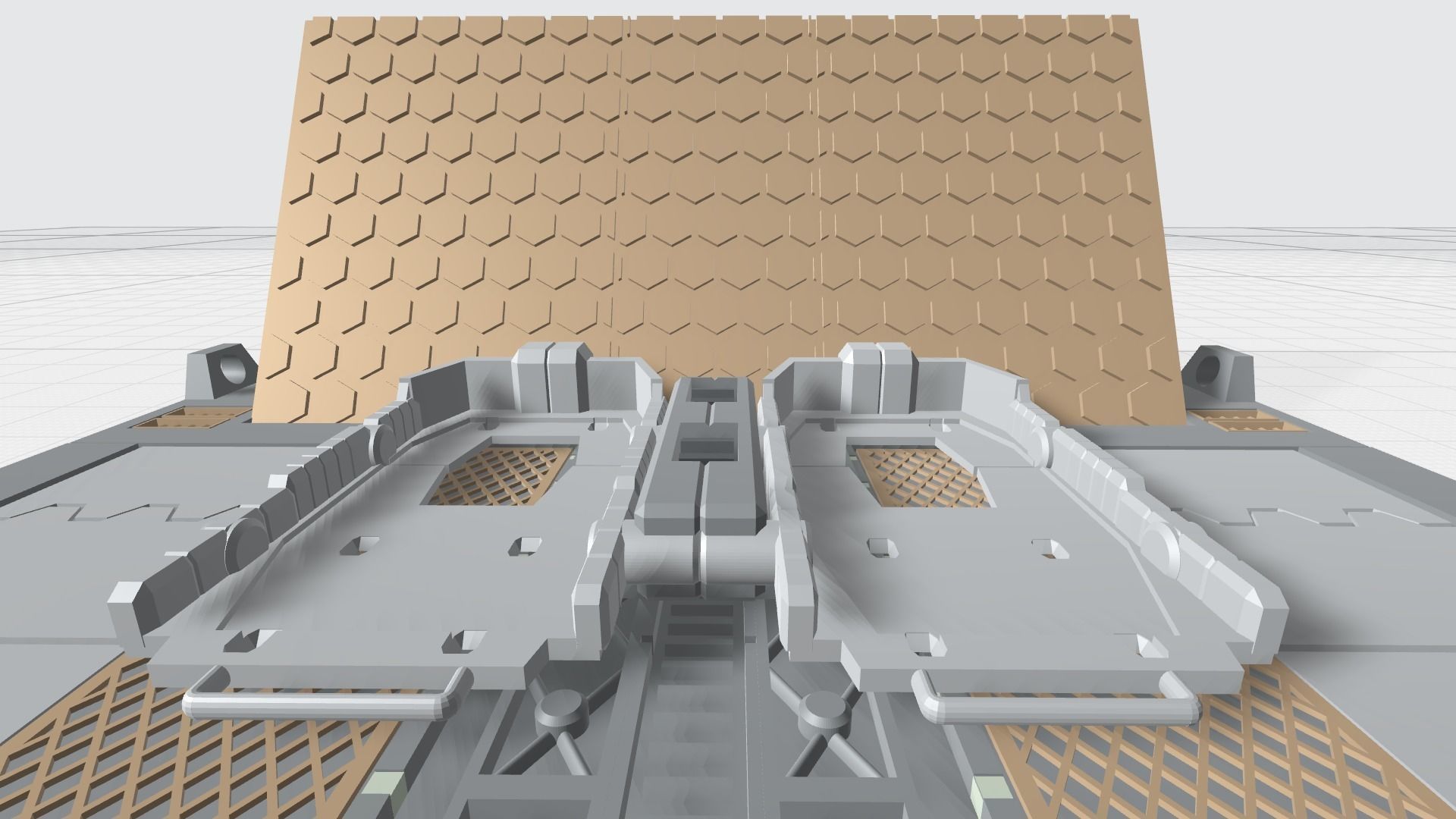 -MHB03F- Mecha Hangar Bay 03 Launcher Fixture 3D print model_2