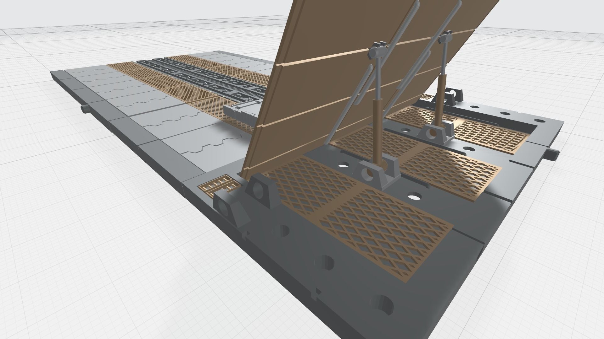 -MHB03F- Mecha Hangar Bay 03 Launcher Fixture 3D print model_6