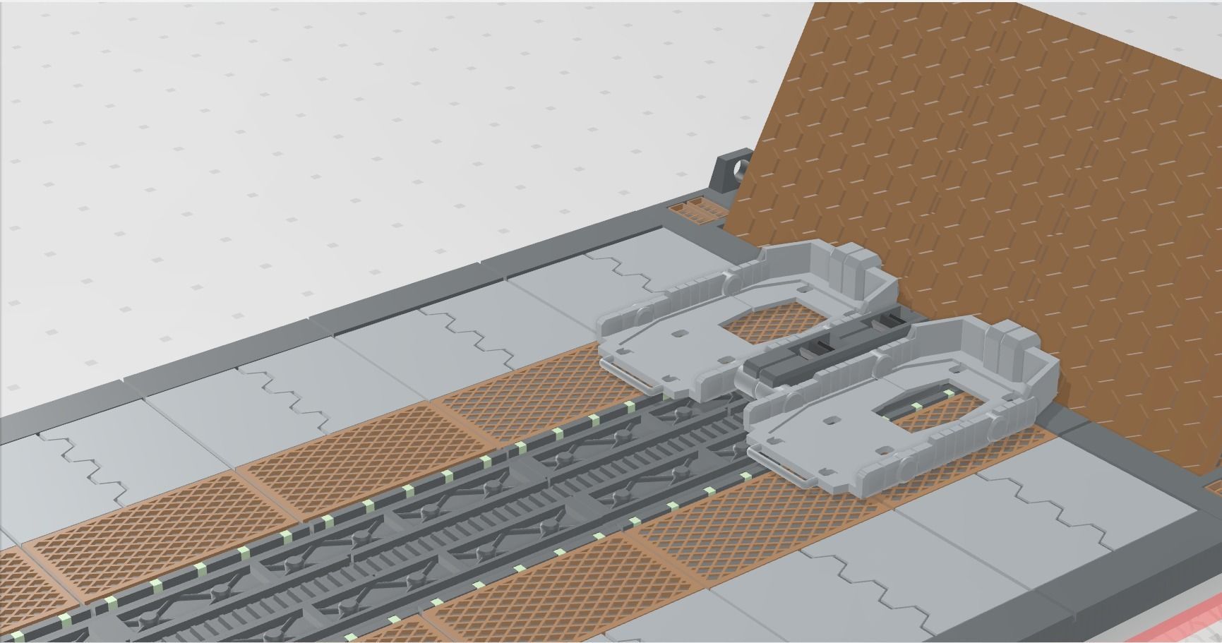 -MHB03F- Mecha Hangar Bay 03 Launcher Fixture 3D print model_8