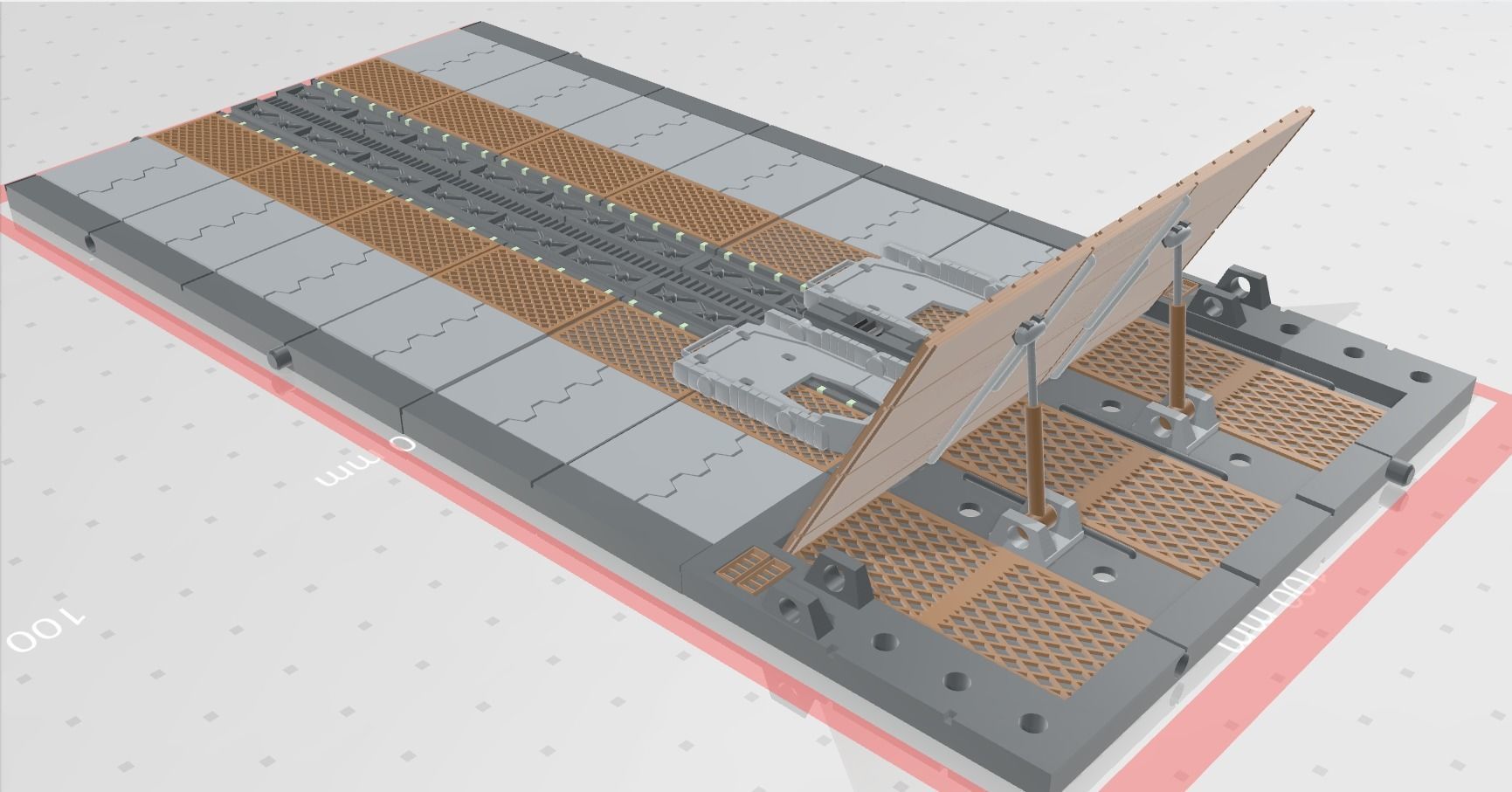 -MHB03F- Mecha Hangar Bay 03 Launcher Fixture 3D print model_9
