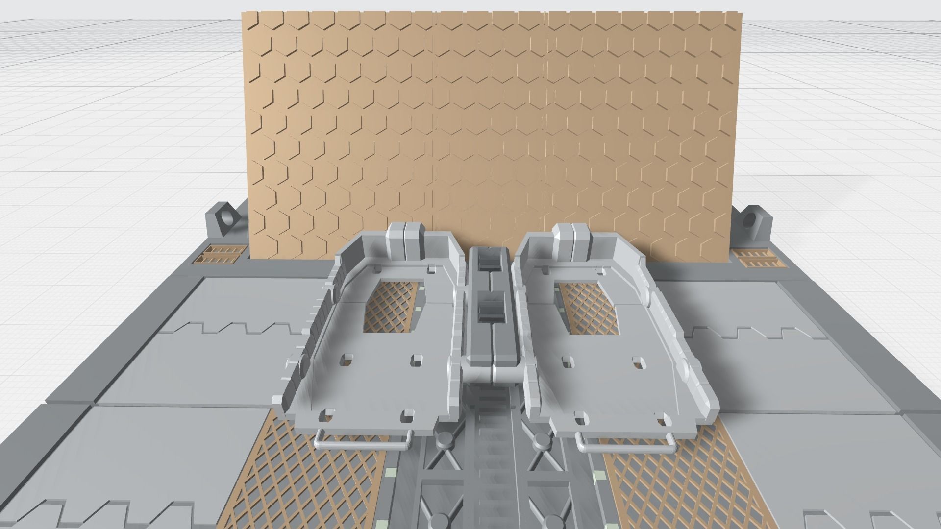 -MHB03F- Mecha Hangar Bay 03 Launcher Fixture 3D print model_1