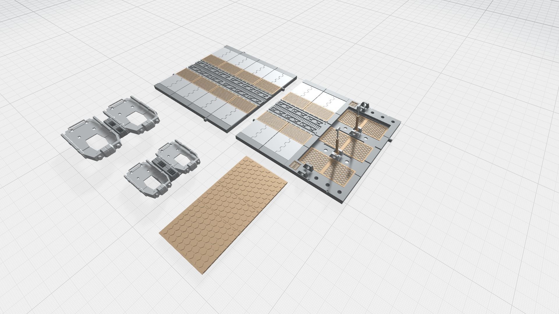 -MHB03F- Mecha Hangar Bay 03 Launcher Fixture 3D print model_13