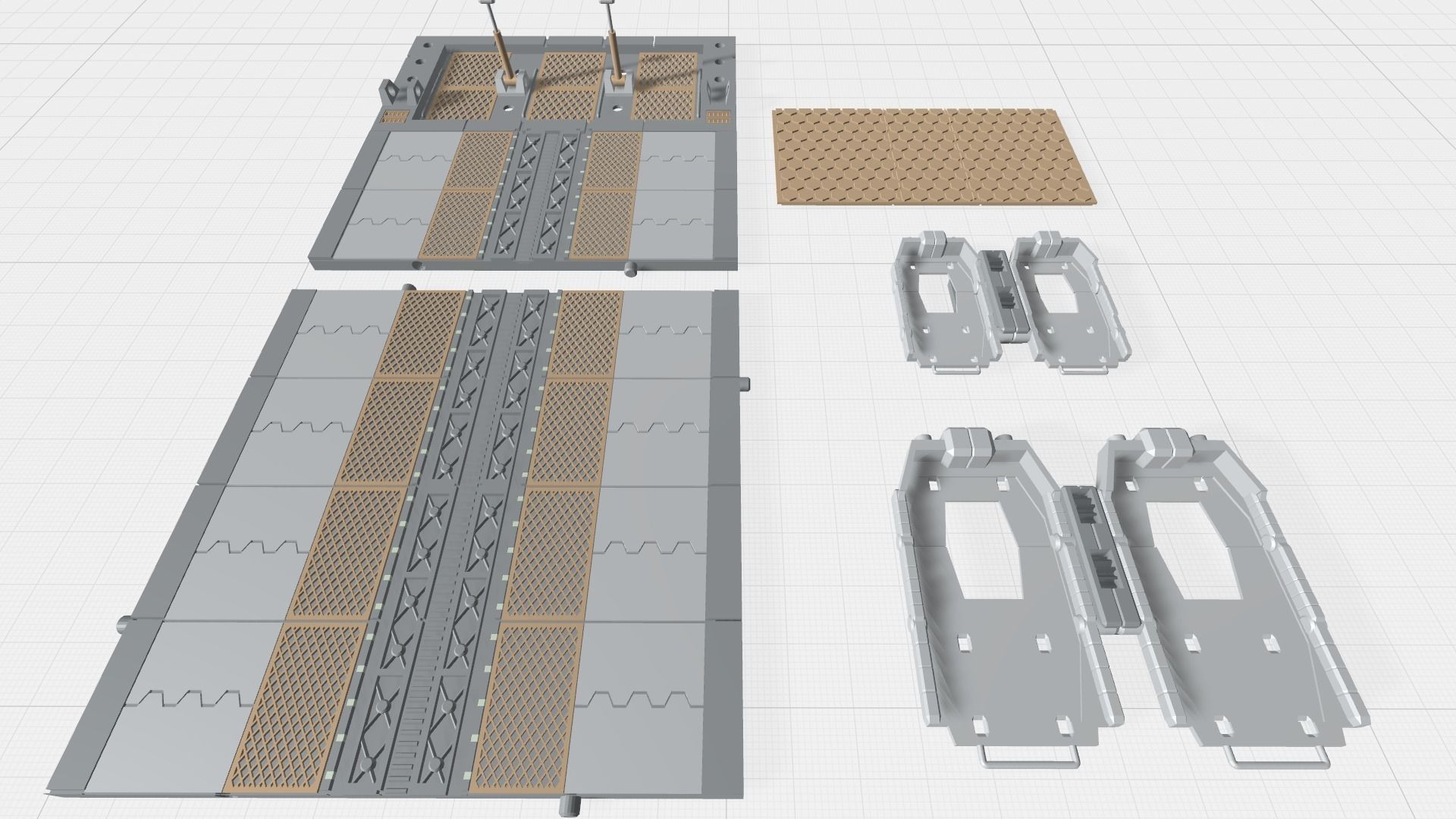 -MHB03F- Mecha Hangar Bay 03 Launcher Fixture 3D print model_11