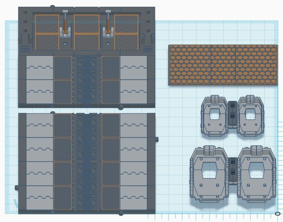 -MHB03F- Mecha Hangar Bay 03 Launcher Fixture 3D print model_16