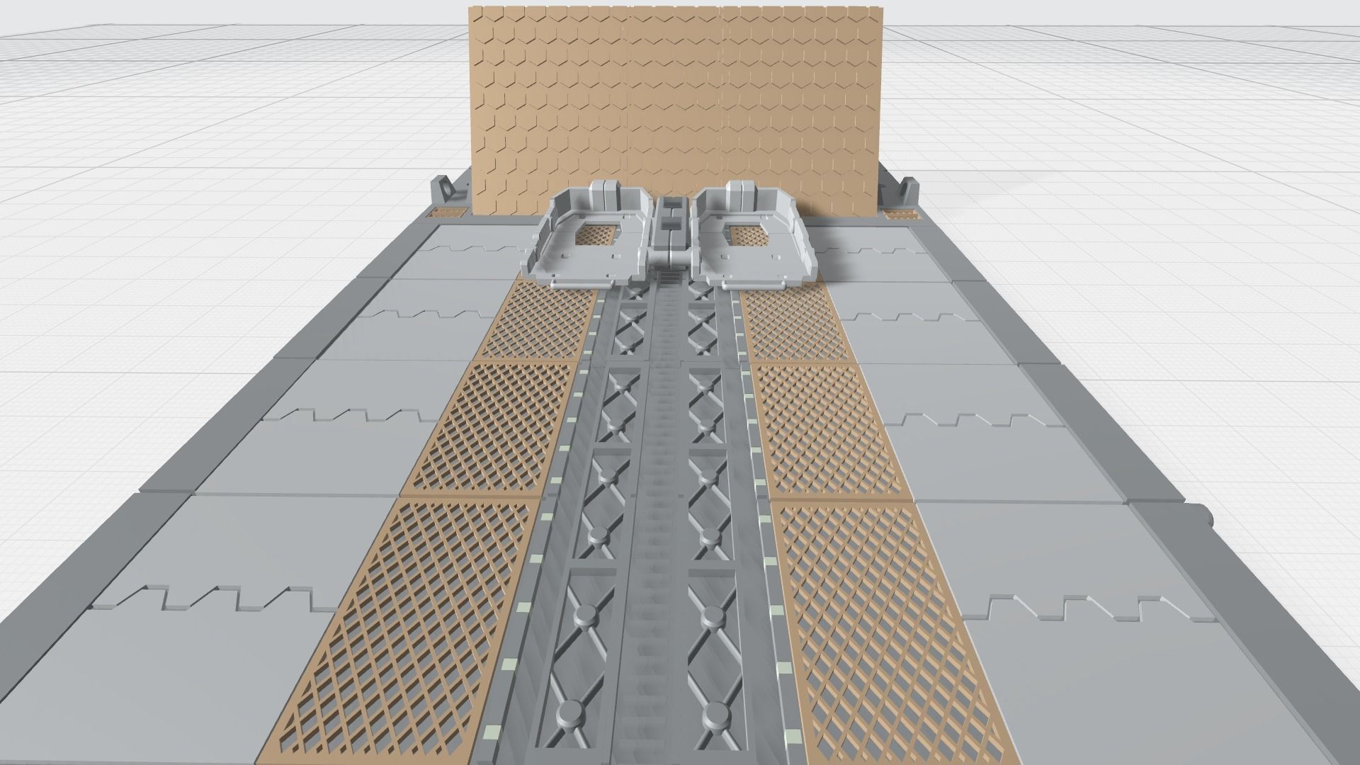 -MHB03F- Mecha Hangar Bay 03 Launcher Fixture 3D print model_4