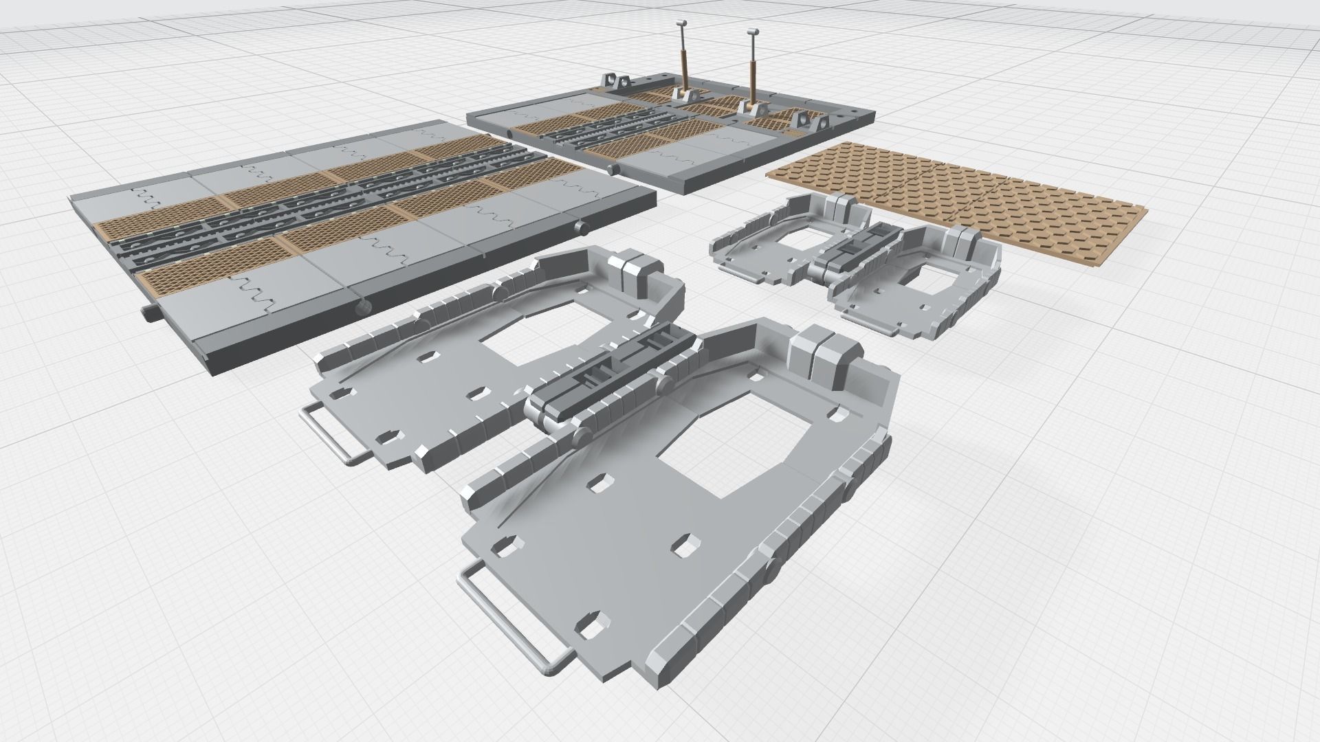 -MHB03F- Mecha Hangar Bay 03 Launcher Fixture 3D print model_12