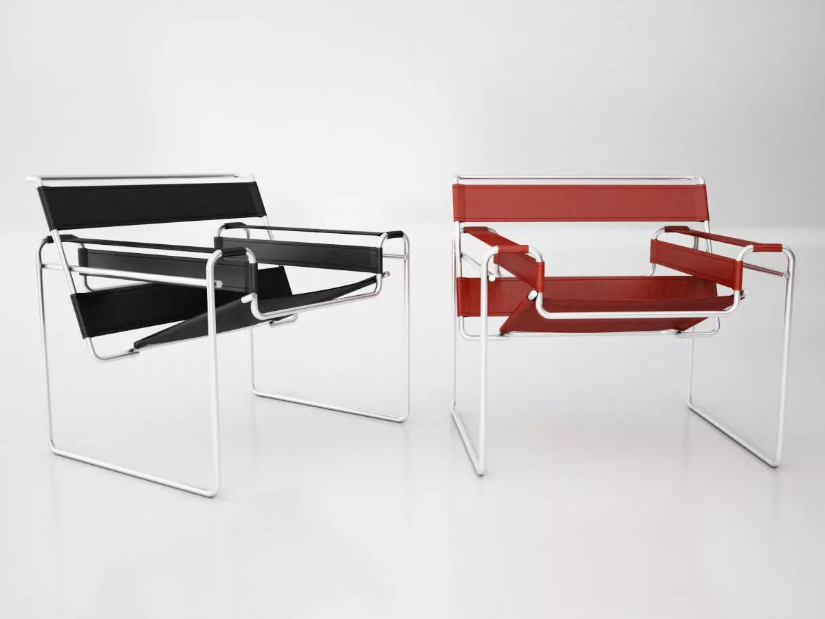 Knoll Wassily Chair 01 Free 3D model_0