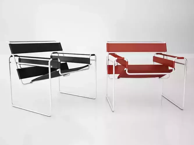 Knoll Wassily Chair 01 Free 3D model