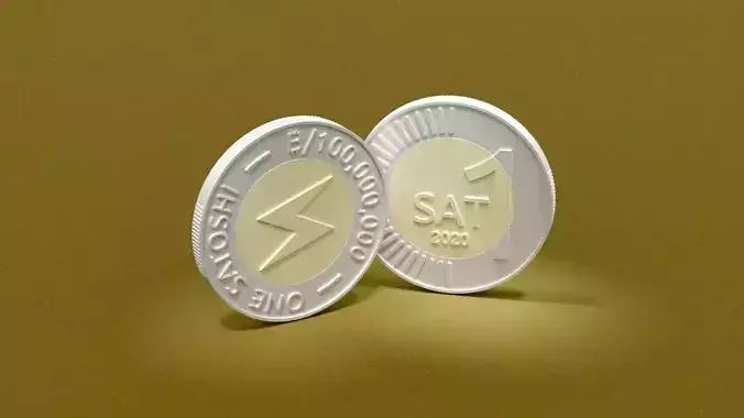Satoshi Coin - One Bitcoin Satoshi 3D model