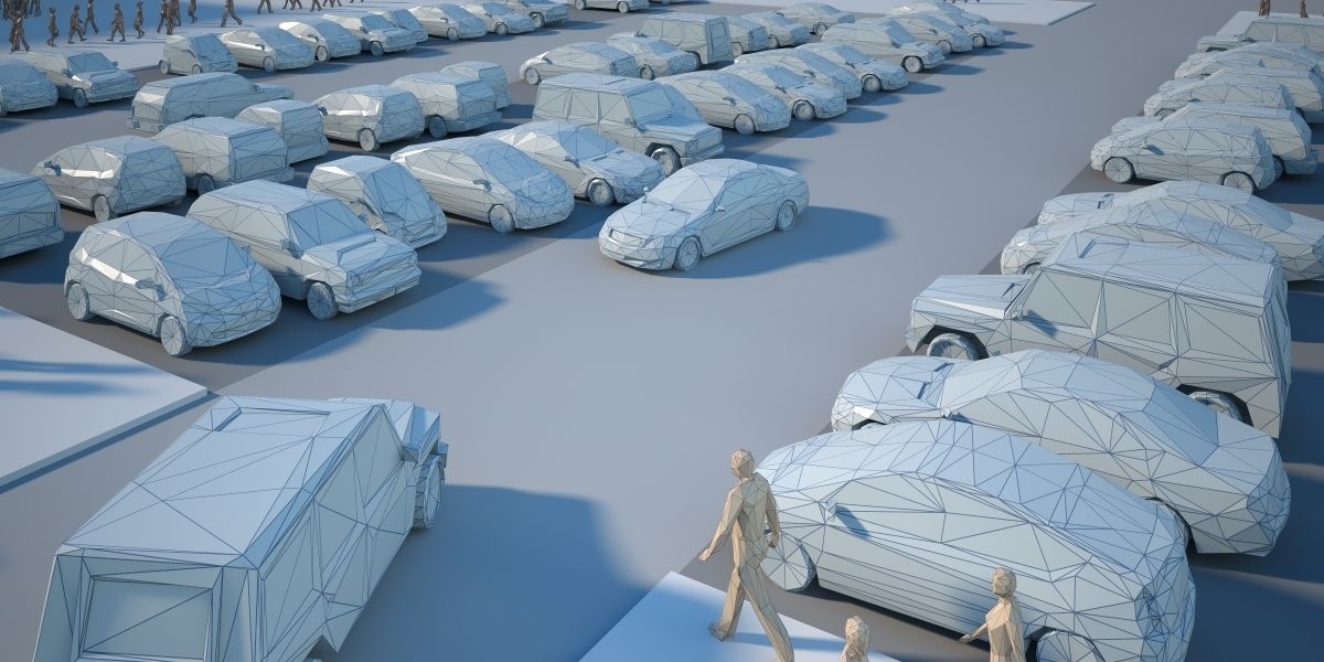 Lowpoly Super pack  People Trees Cars Low-poly 3D model_10