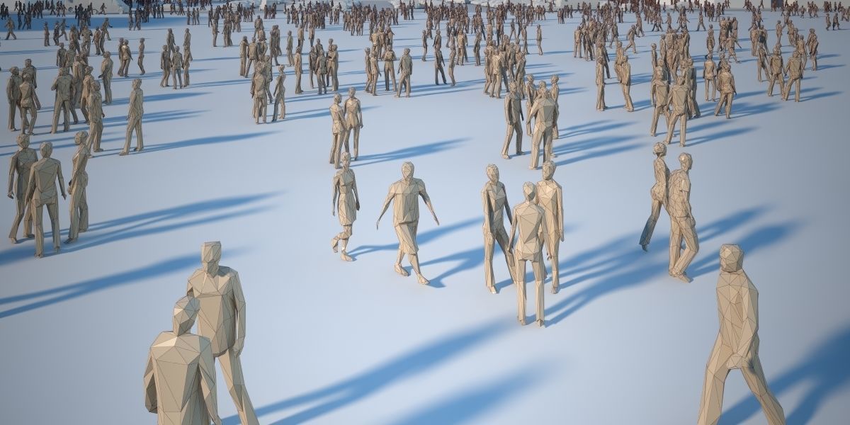 Lowpoly Super pack  People Trees Cars Low-poly 3D model_11