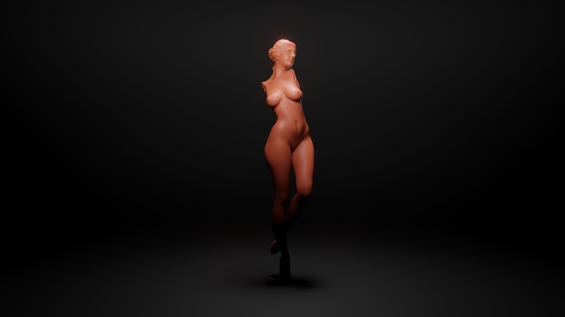 Antique woman 2 3D print model_8