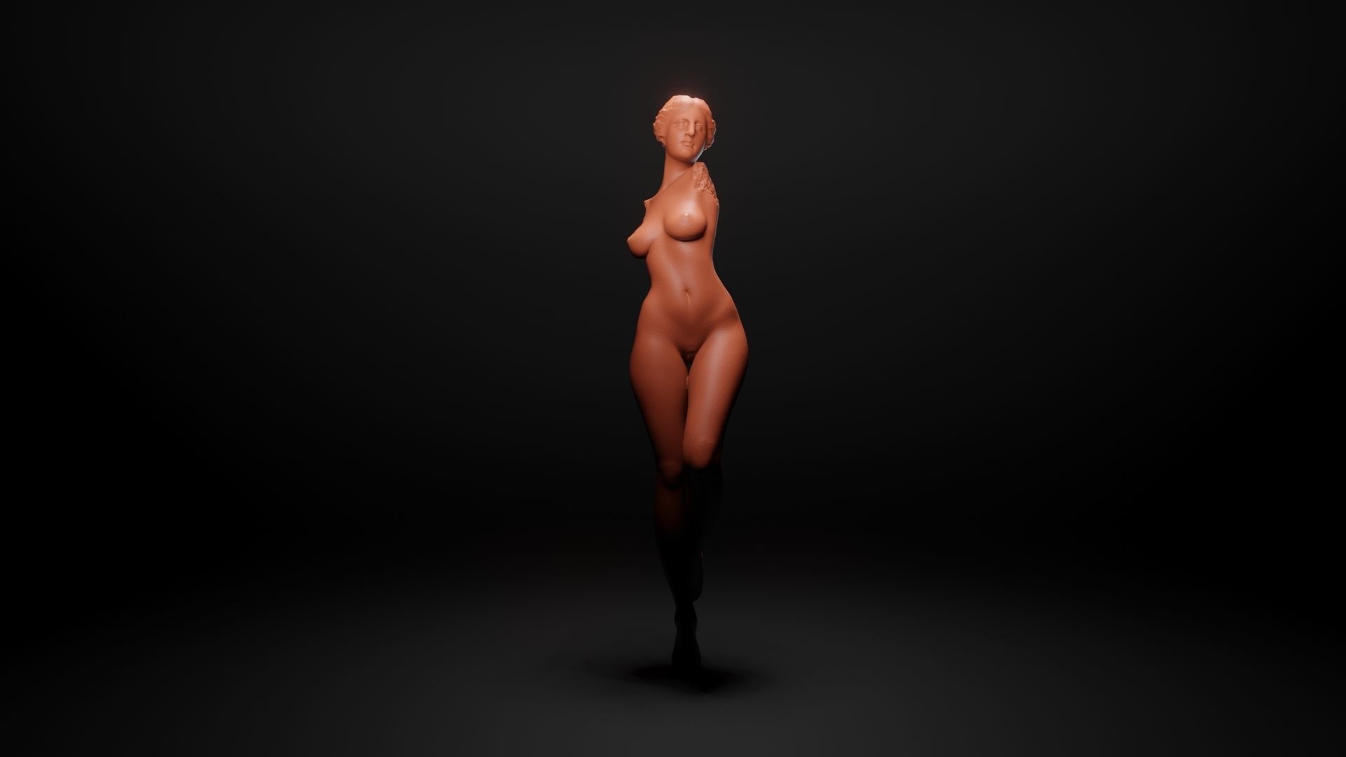 Antique woman 2 3D print model_9