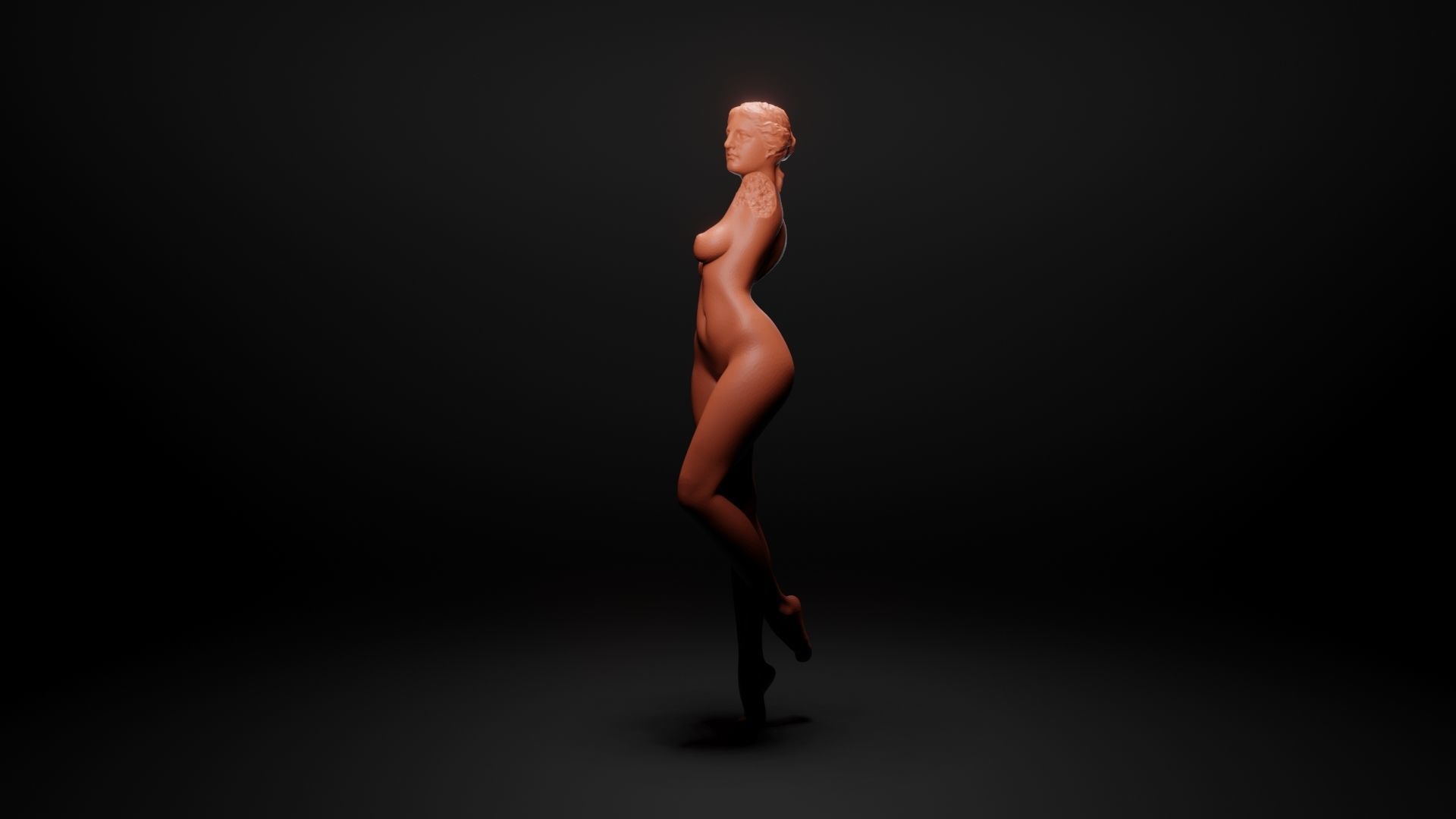 Antique woman 2 3D print model_11
