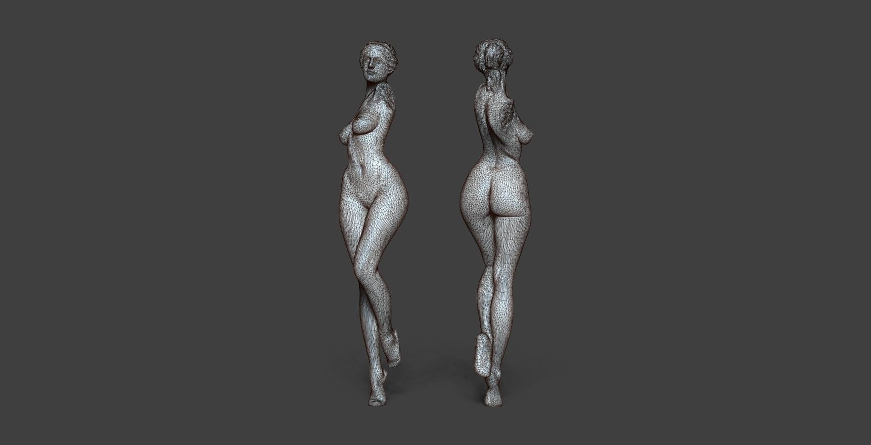 Antique woman 2 3D print model_17