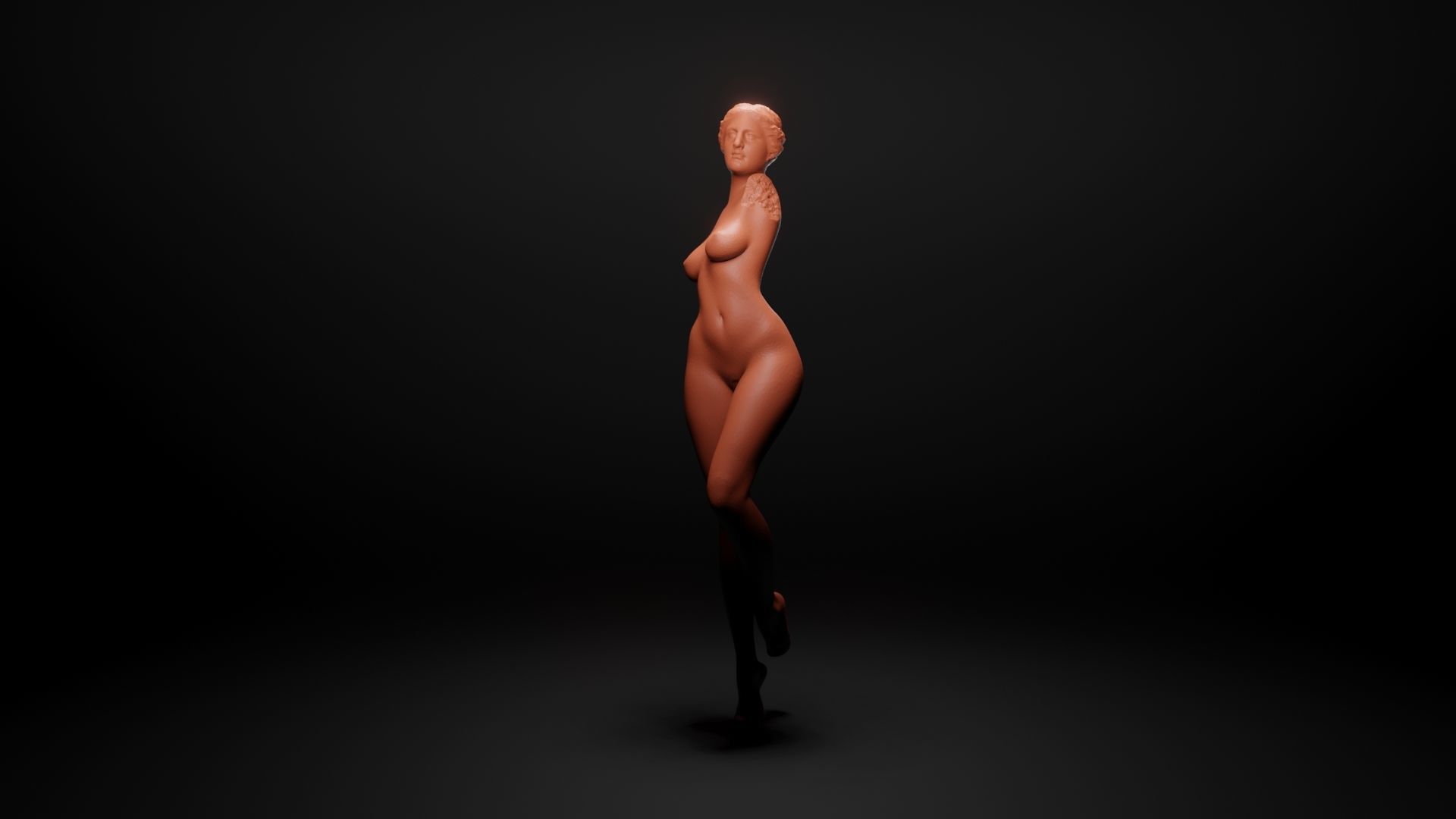 Antique woman 2 3D print model_10