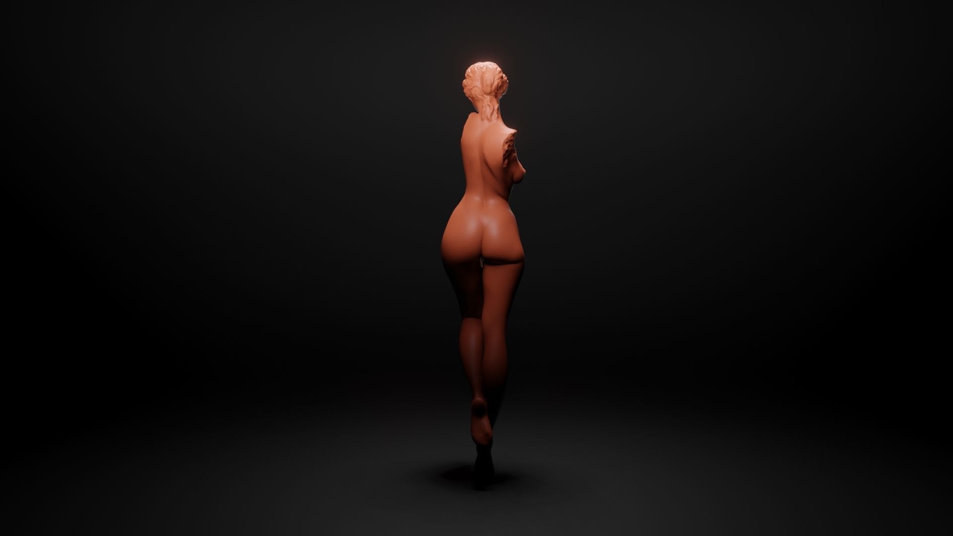 Antique woman 2 3D print model_3