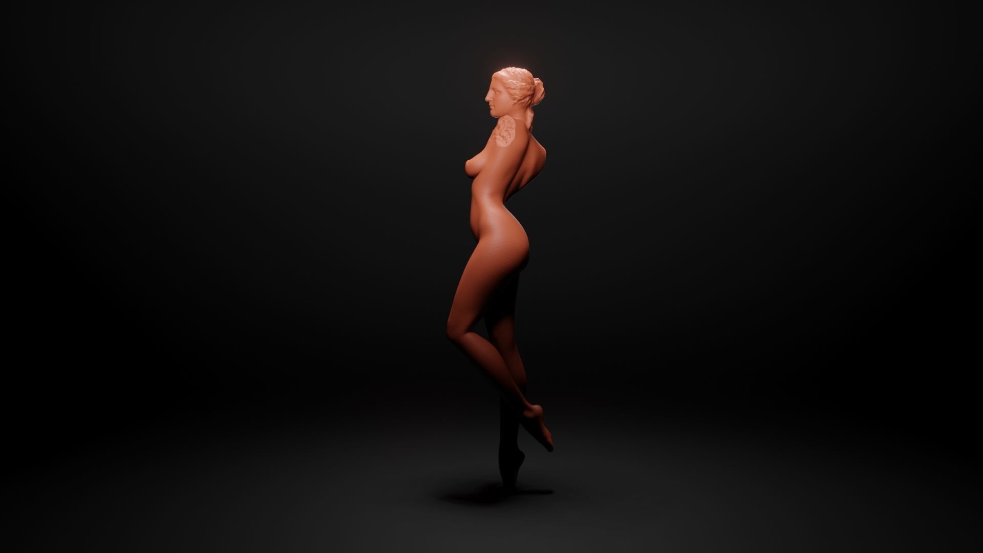 Antique woman 2 3D print model_12