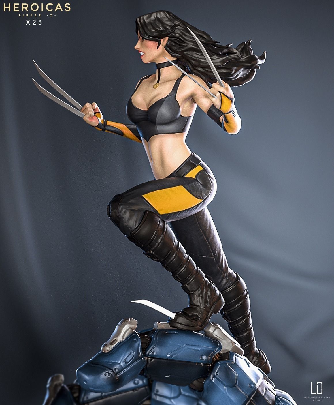 Heroicas - Figure 2 - X23 - 3D print model 3D print model_27