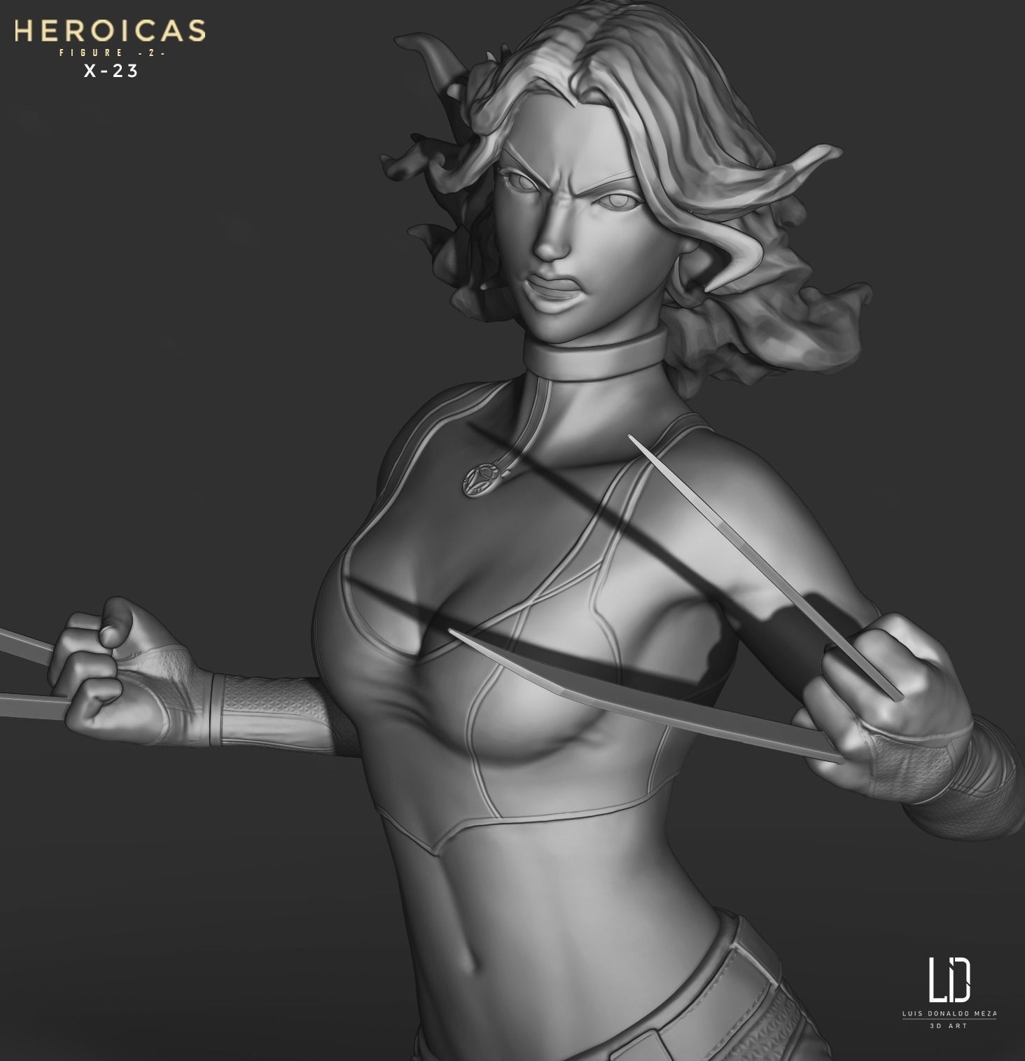 Heroicas - Figure 2 - X23 - 3D print model 3D print model_40