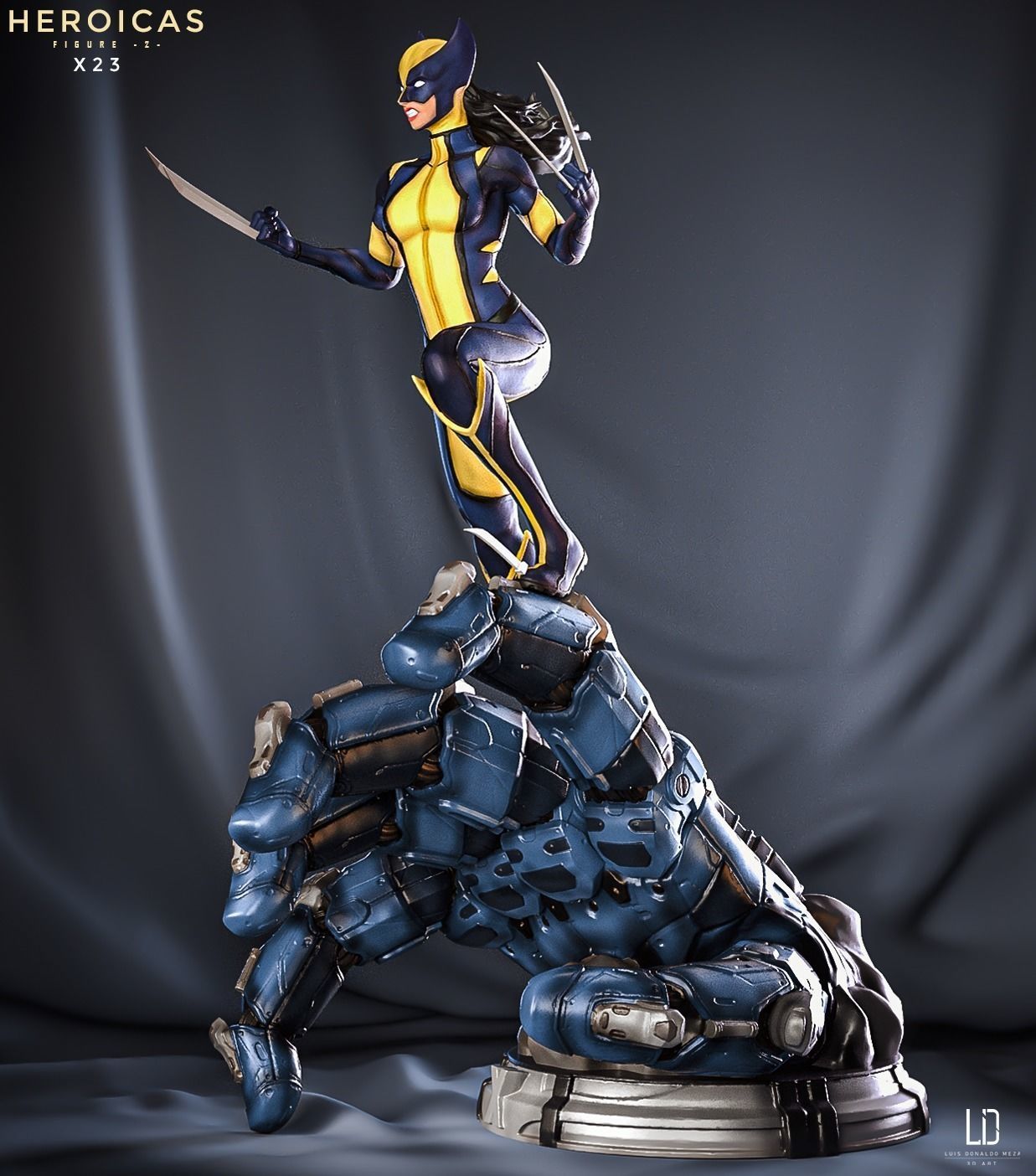 Heroicas - Figure 2 - X23 - 3D print model 3D print model_31