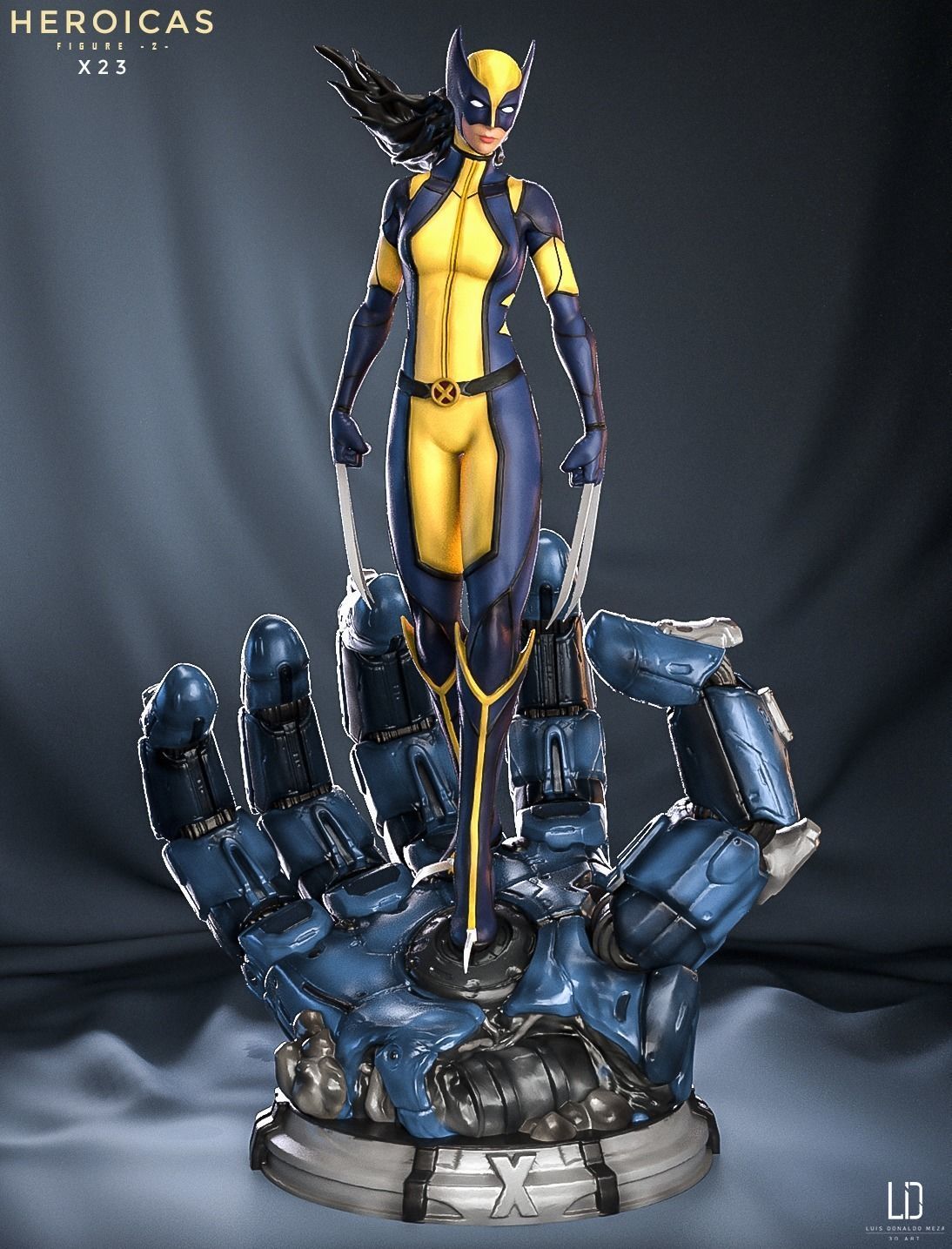 Heroicas - Figure 2 - X23 - 3D print model 3D print model_23