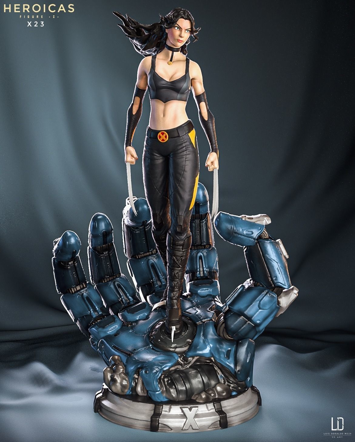 Heroicas - Figure 2 - X23 - 3D print model 3D print model_15