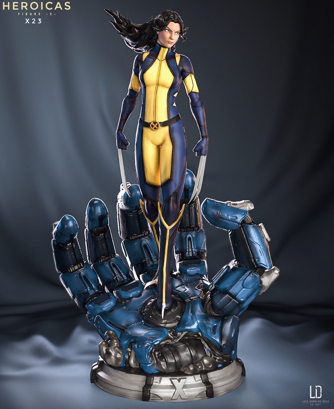 Heroicas - Figure 2 - X23 - 3D print model 3D print model_19