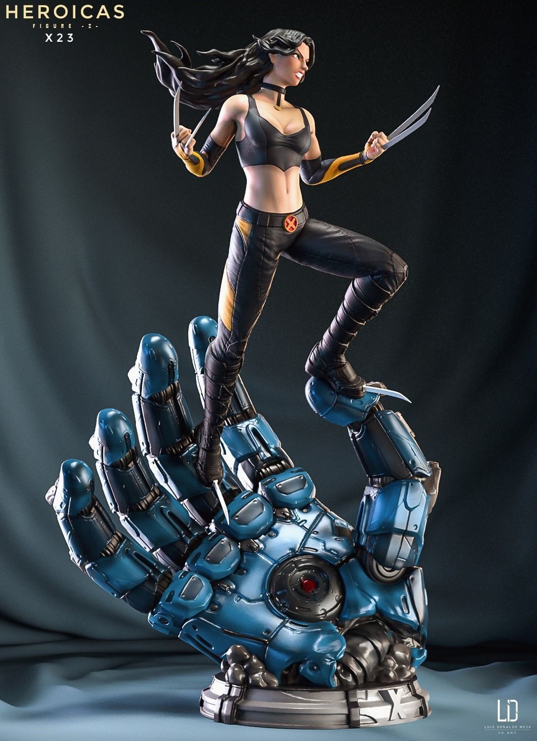 Heroicas - Figure 2 - X23 - 3D print model 3D print model_3