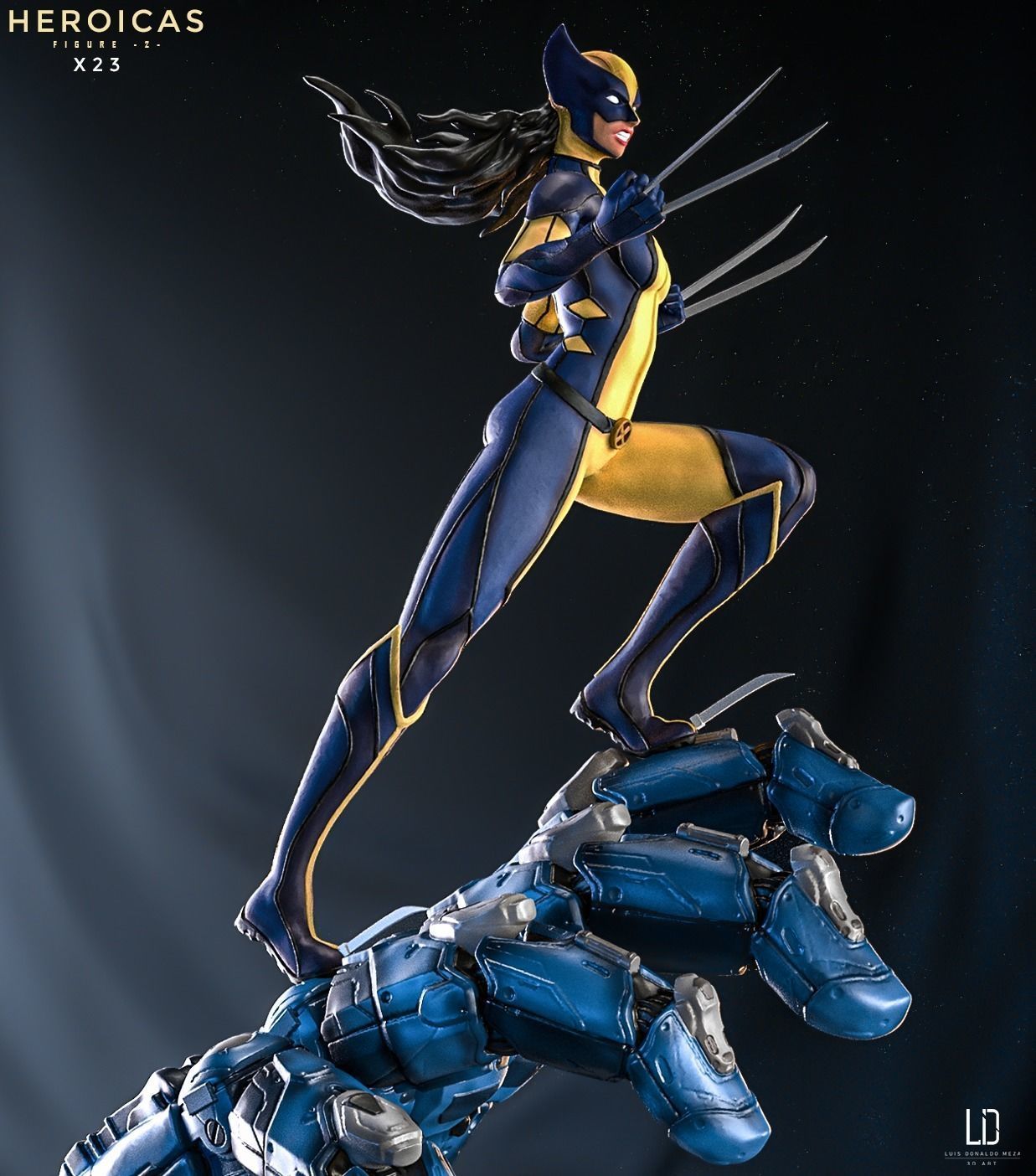 Heroicas - Figure 2 - X23 - 3D print model 3D print model_30