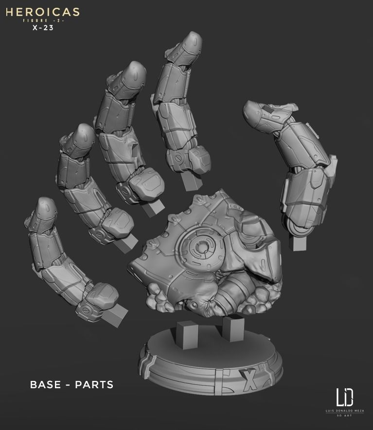 Heroicas - Figure 2 - X23 - 3D print model 3D print model_38