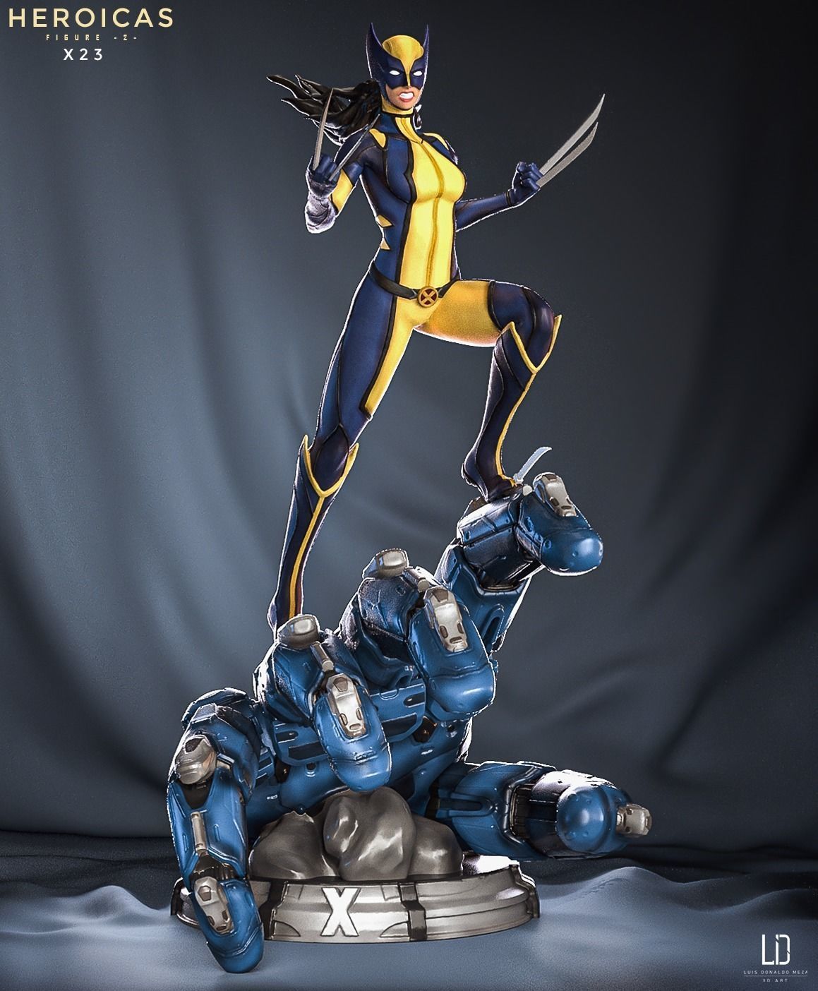 Heroicas - Figure 2 - X23 - 3D print model 3D print model_29