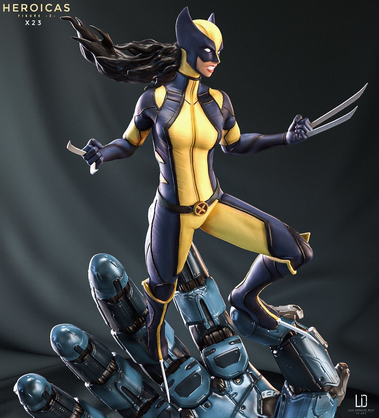 Heroicas - Figure 2 - X23 - 3D print model 3D print model_9