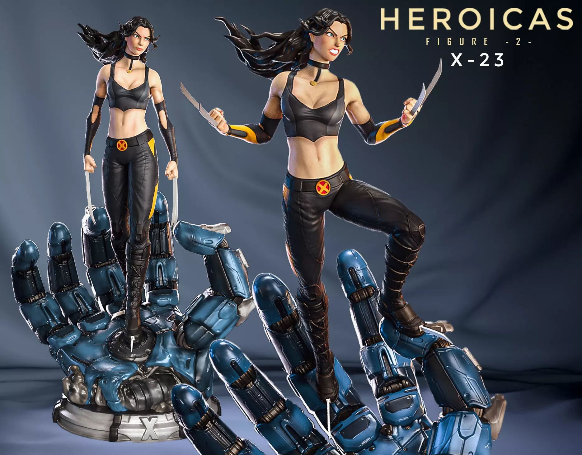 Heroicas - Figure 2 - X23 - 3D print model 3D print model_0