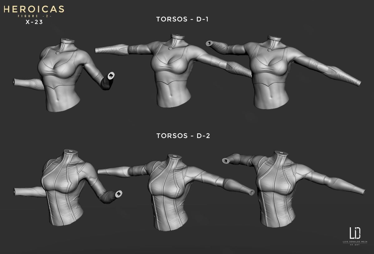Heroicas - Figure 2 - X23 - 3D print model 3D print model_36
