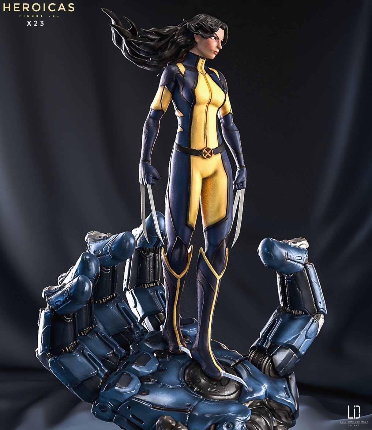 Heroicas - Figure 2 - X23 - 3D print model 3D print model_21
