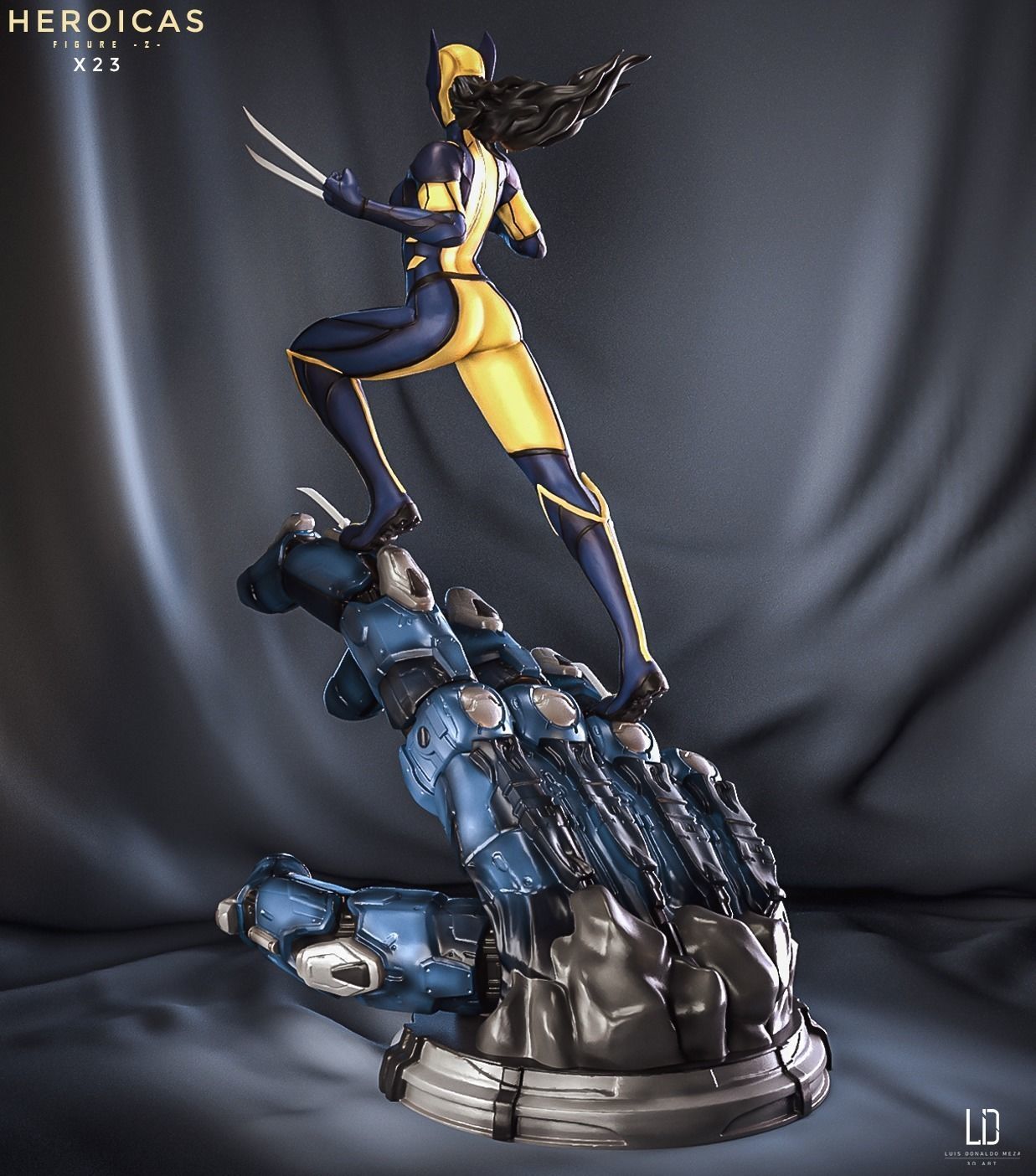 Heroicas - Figure 2 - X23 - 3D print model 3D print model_32