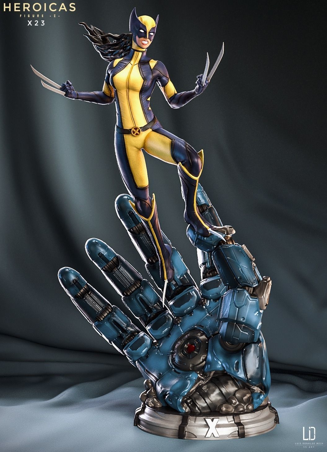 Heroicas - Figure 2 - X23 - 3D print model 3D print model_8