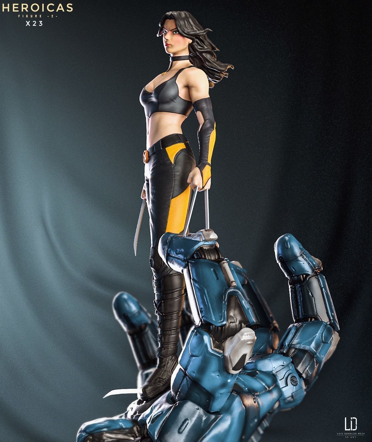 Heroicas - Figure 2 - X23 - 3D print model 3D print model_18