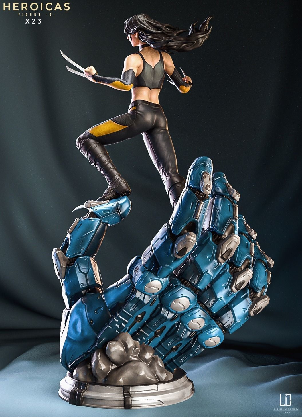 Heroicas - Figure 2 - X23 - 3D print model 3D print model_4