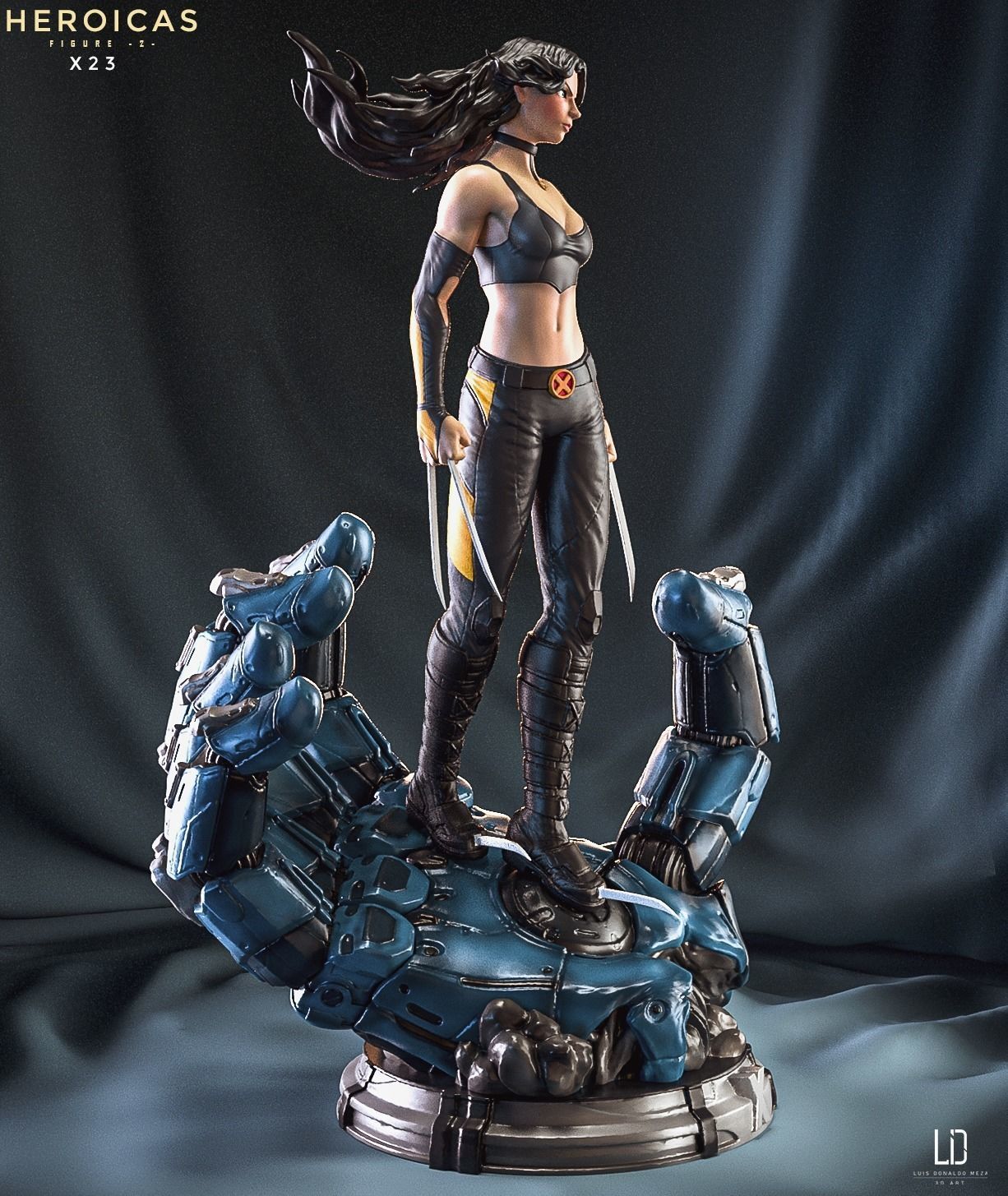 Heroicas - Figure 2 - X23 - 3D print model 3D print model_17