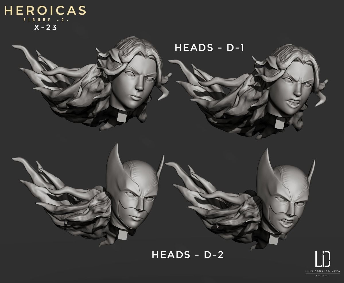 Heroicas - Figure 2 - X23 - 3D print model 3D print model_37