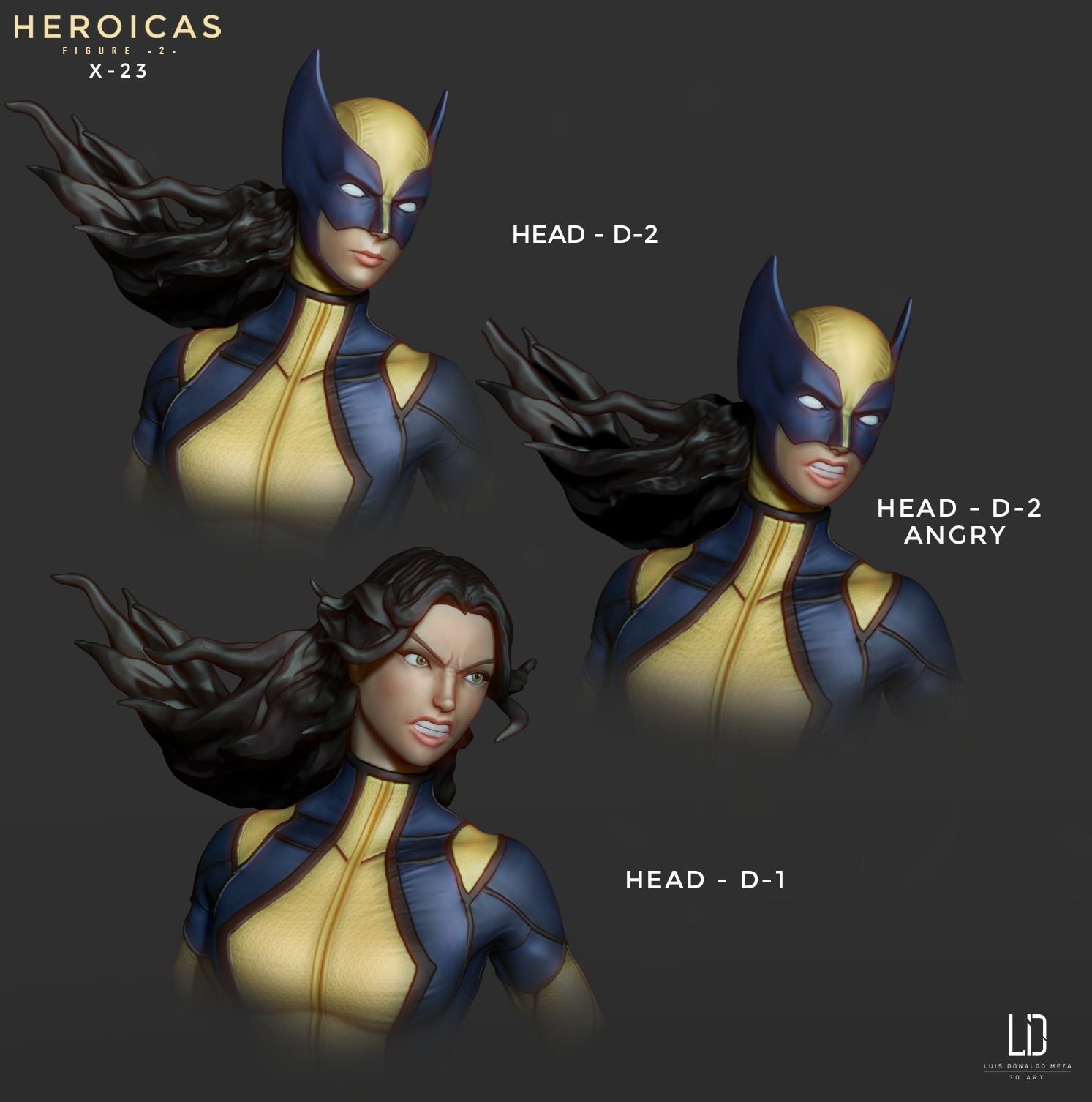 Heroicas - Figure 2 - X23 - 3D print model 3D print model_13