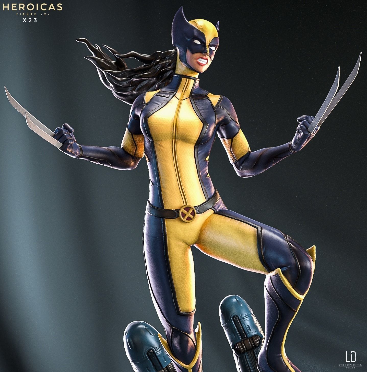 Heroicas - Figure 2 - X23 - 3D print model 3D print model_11