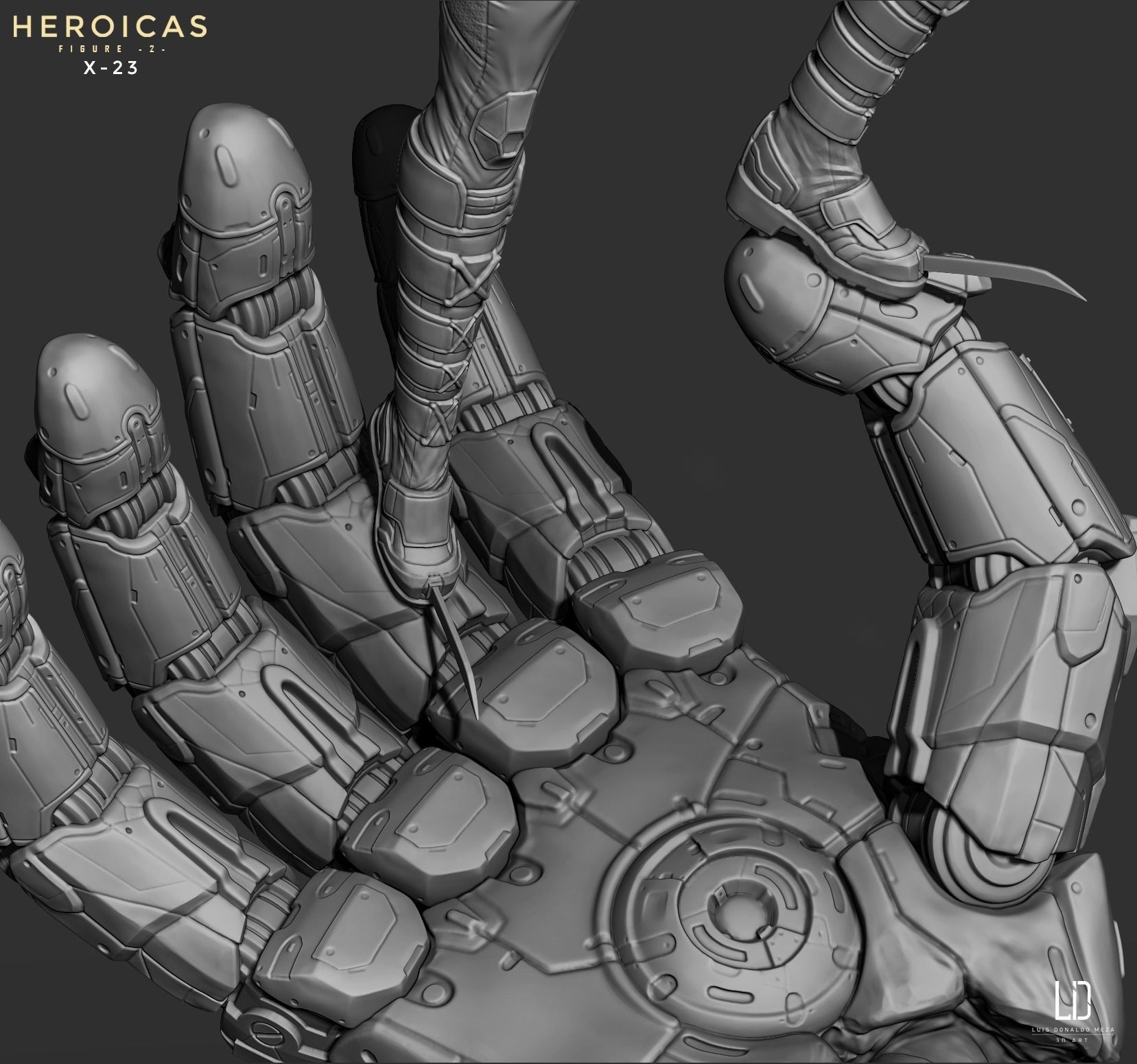 Heroicas - Figure 2 - X23 - 3D print model 3D print model_44