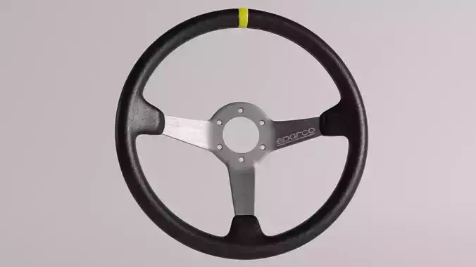 Round Sparco Wheel 3D model