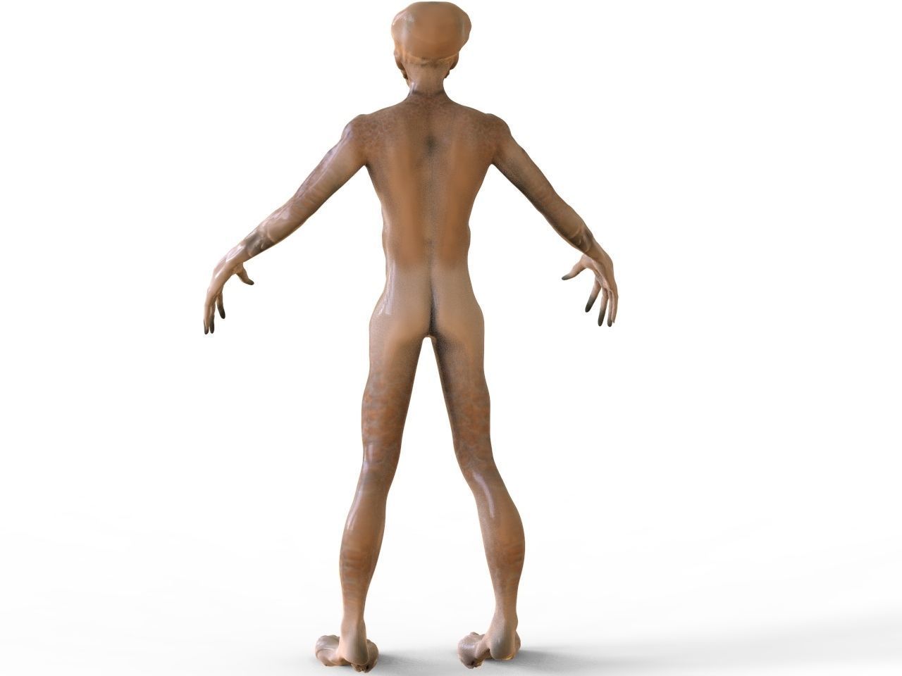 Alien Creature Low-poly 3D model_4