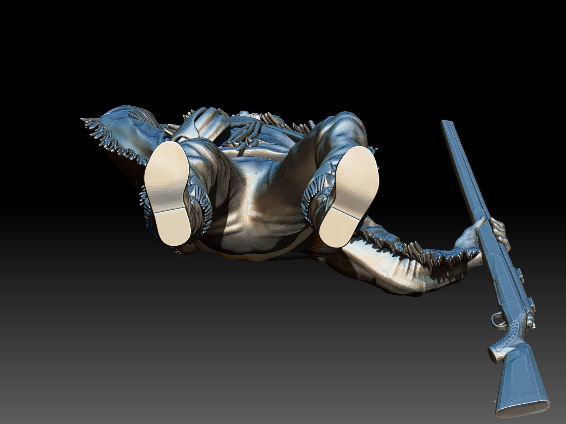 West Virginia University Mountaineer Mascot  3D print model_8